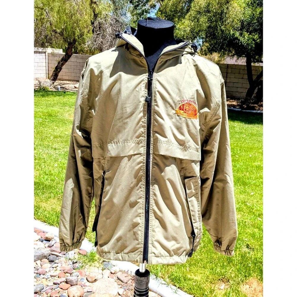 Overseas Adventurers Club Unisex Sm Hooded Lined Windbreaker Travel Jacket NWT
